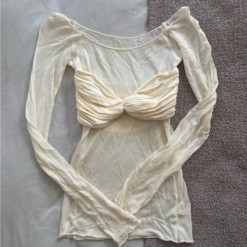 Elegant Cream Women's Intimate Top